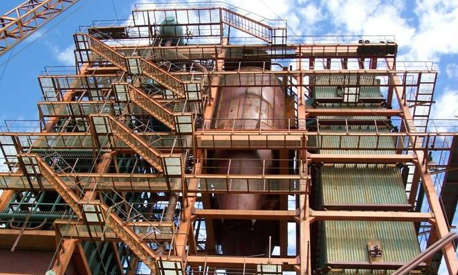 熱電廠鍋爐鋪設鋼格板檢修鋼平臺